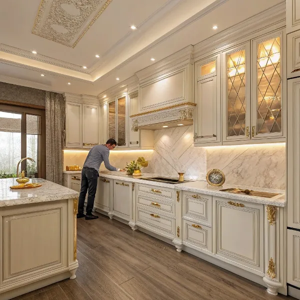 کابینت سلیمانی خدمات اجرای کابینت نئوکلاسیک در مشهد هاشمیه